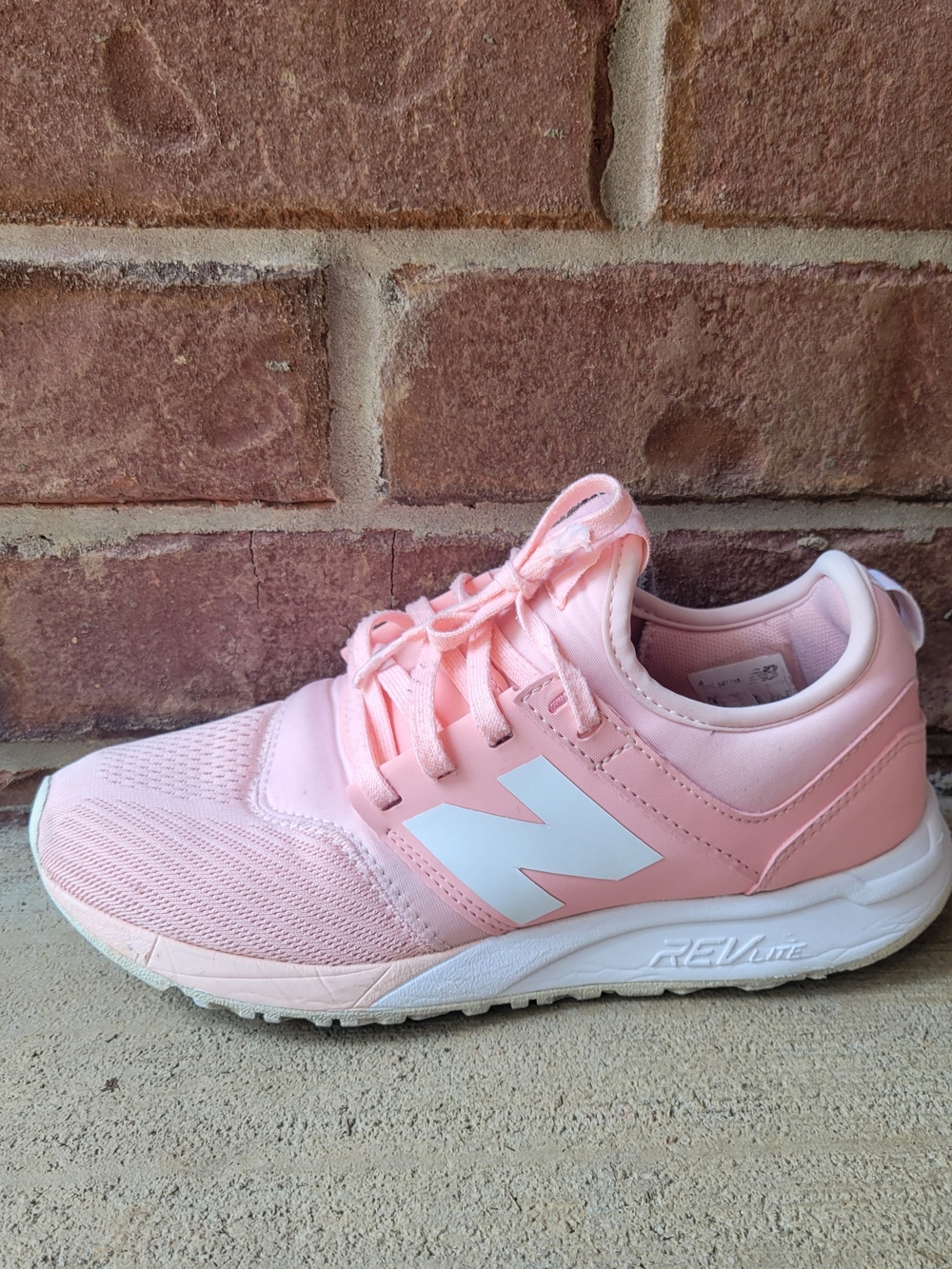 New Balance 247 REVlite Blush Pink Sneakers Women's Size 6.5 Athletic Shoes - Picture 3 of 9